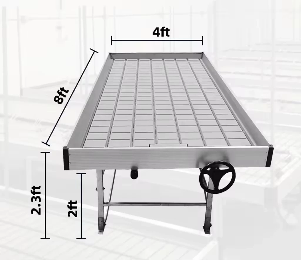 China Agricultural tidal seedbed rolling bench table China agricultural greenhouse manufacturers can design and customize manufacturer