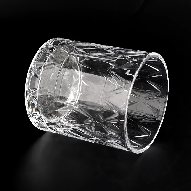 400ml transparent glass vessel for candle making supplier