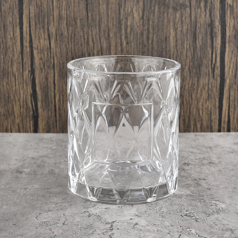 400ml transparent glass vessel for candle making supplier