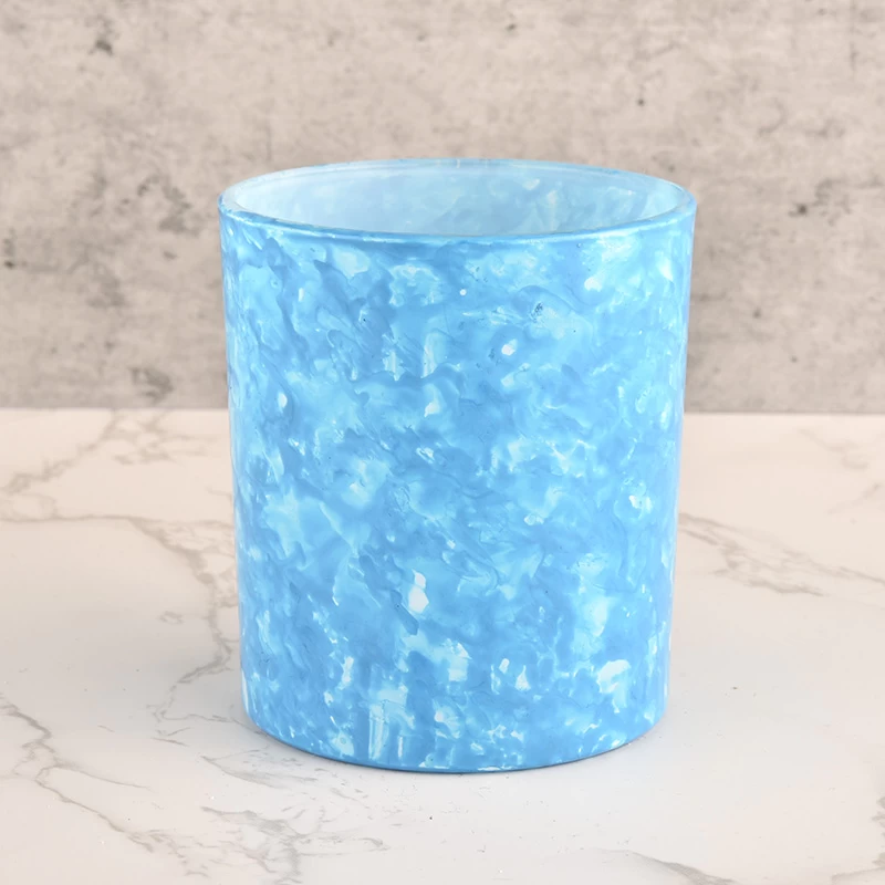 Beautiful Colorful Glass Candle Vessel Luxury candle Jar