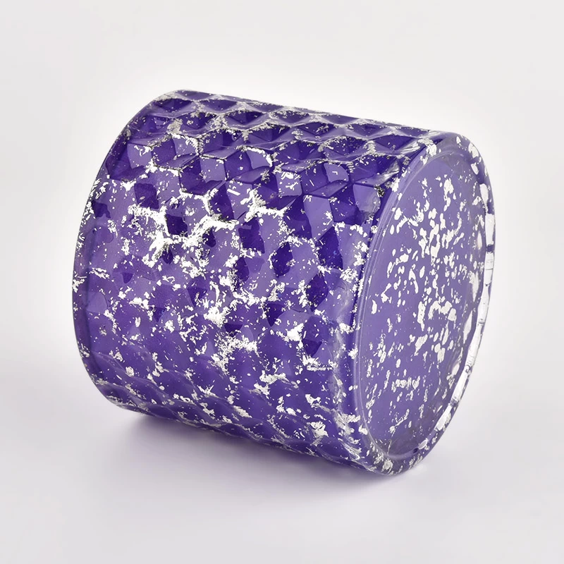 Unique purple Decor with lids Cylinder Wedding Vases Dining Table Centerpieces