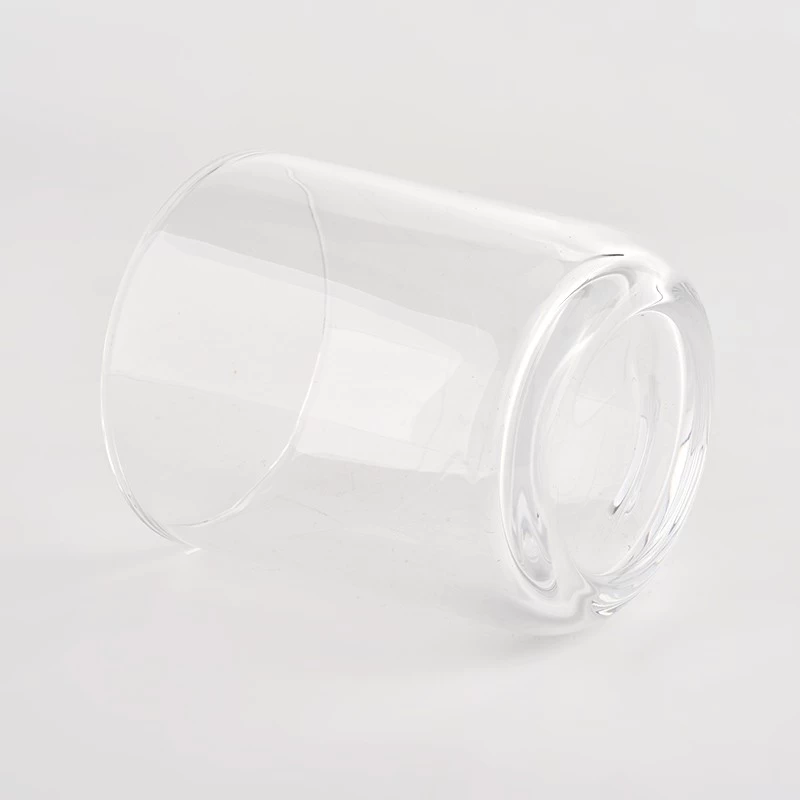 Hot Selling clear candle round glass candle jar Aromatherapy Candle Jar