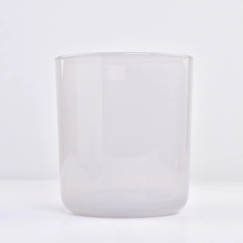 China custom empty glass candle jar with round bottom for home decor manufacturer