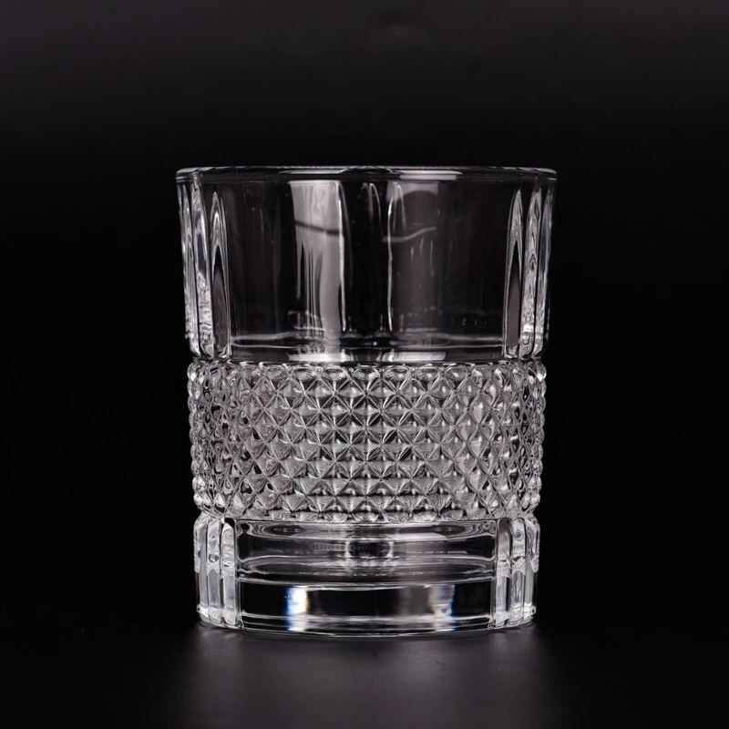 10oz clear glass candle jars empty glass candle vessels supplier