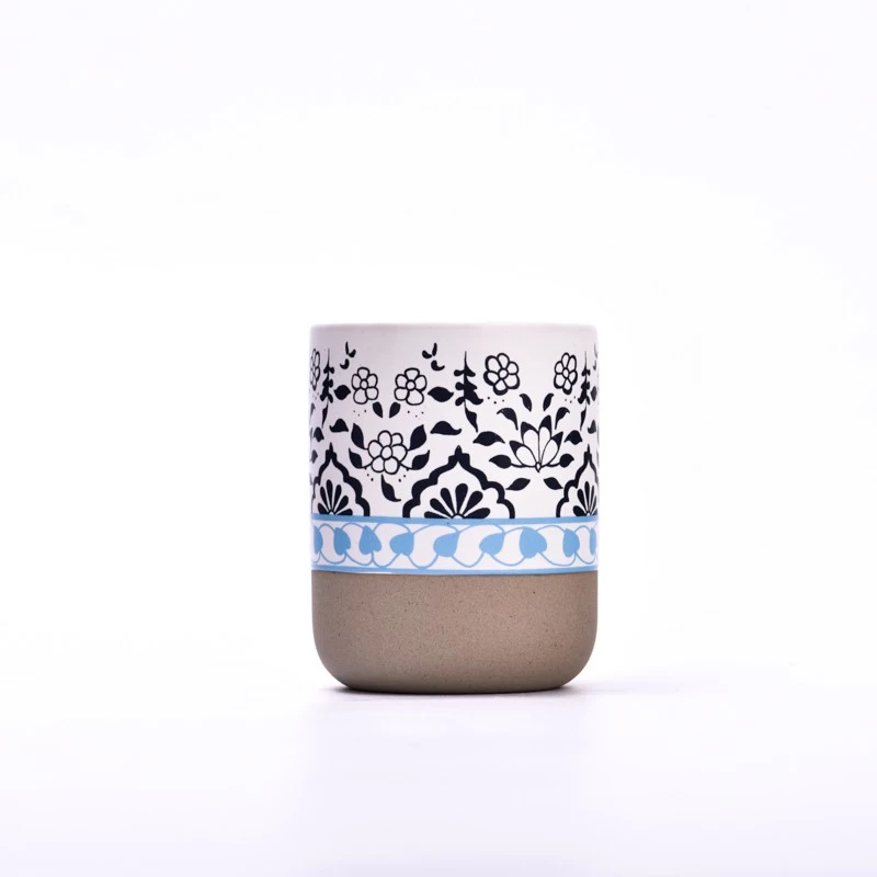 Luxury ceramic candle container small capacity ceramic candle vessel wholesale