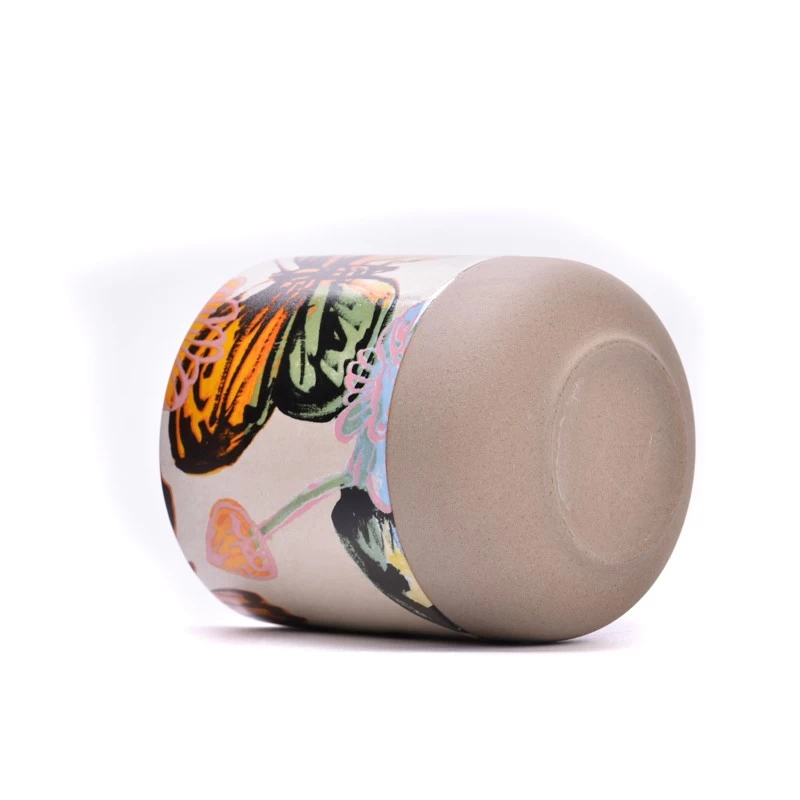 415ml Decorative Ceramic Candle Jar Ceramic Candle Vessel