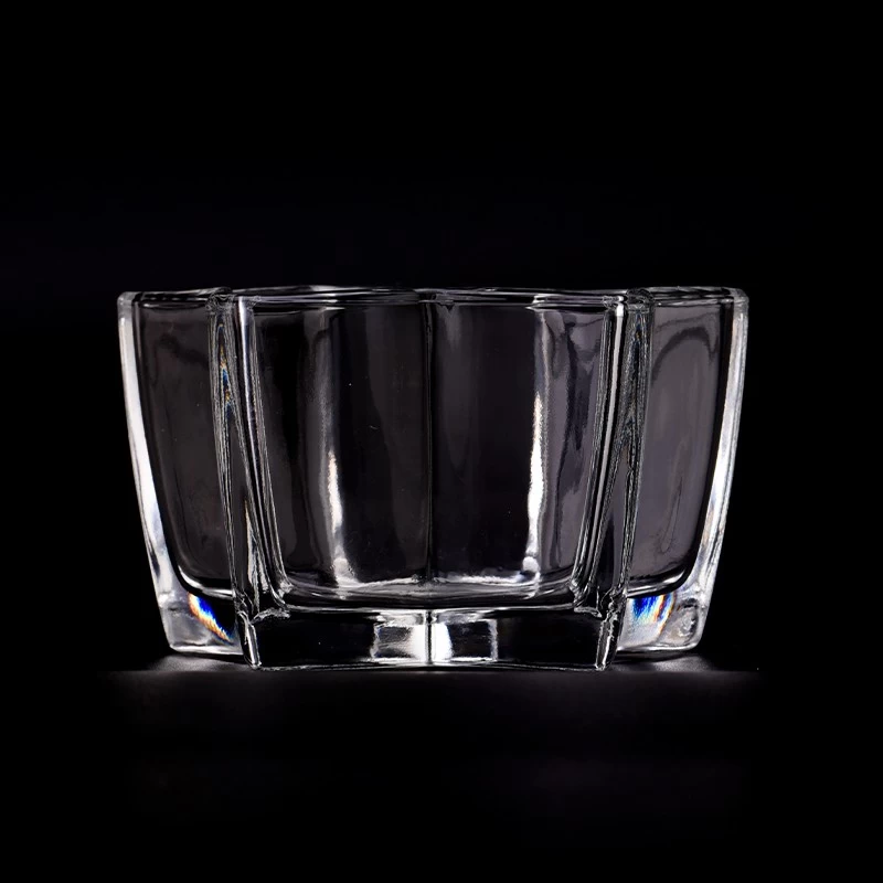 Votive Glass Candle Holders Star Shape Tealight Glass Candle Holders