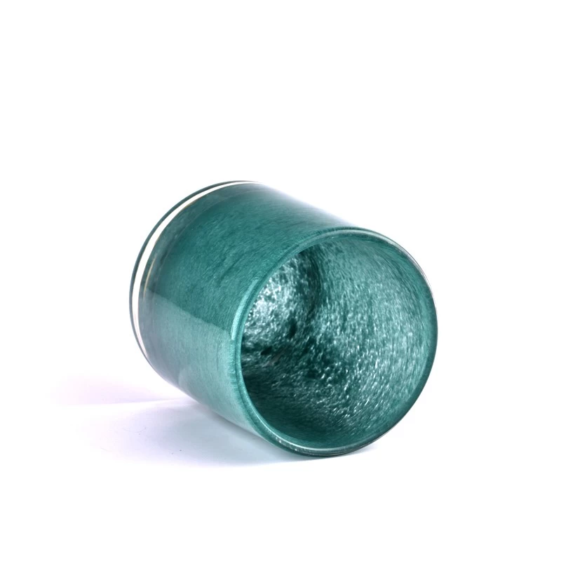 Customized Handmade Paint Empty Glass Candle Jars Decorative In Bulk