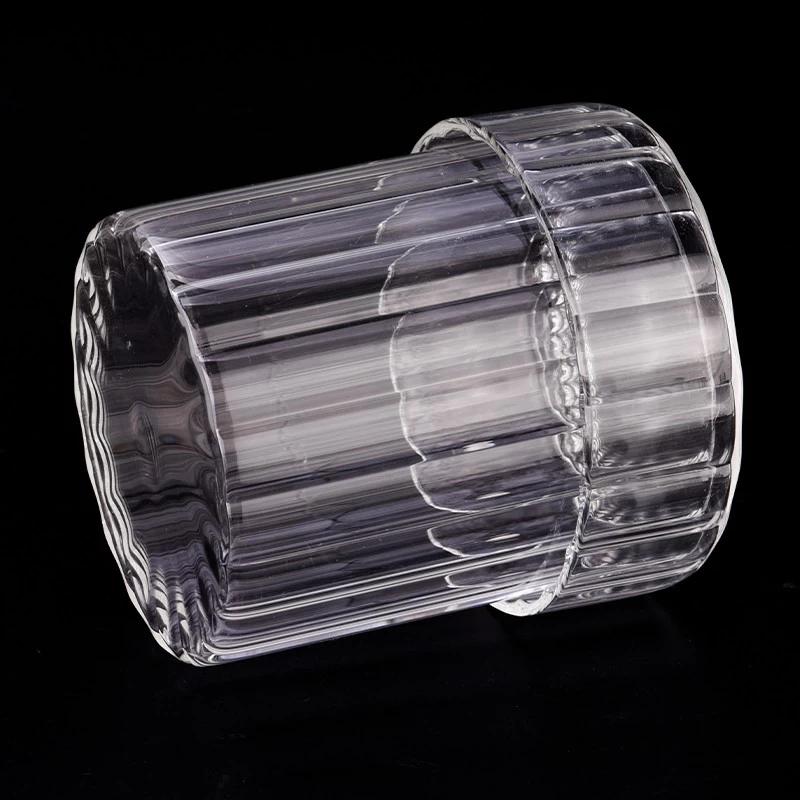 Borosilicate Glass Container with Lids For Candle Making Borosilicate Glass Candle Vessel with Lids