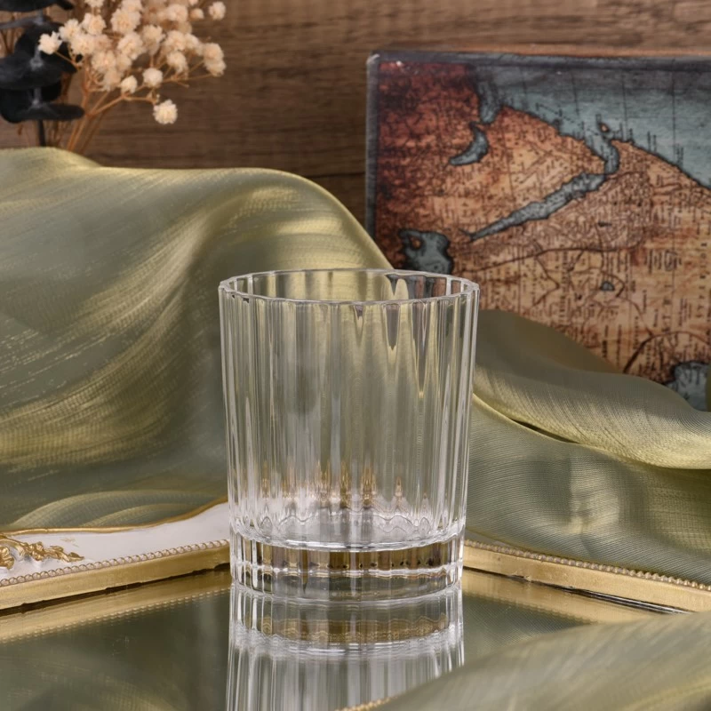 Crystal Glass Candle Jars Customized Color Glass Candle Vessels Wholesale