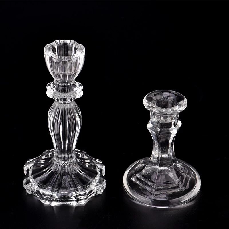 Clear Glass Candlestick Wholesale