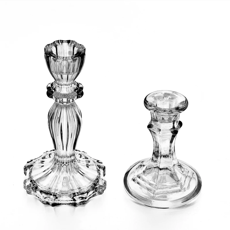 Clear Glass Candlestick Wholesale