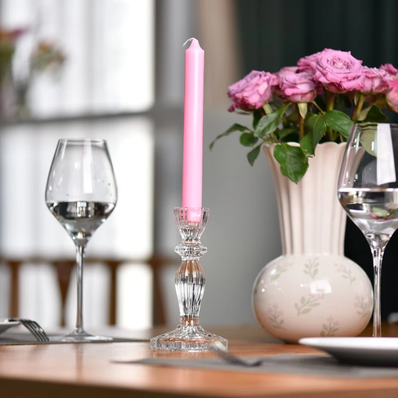 Clear Glass Candlestick Wholesale