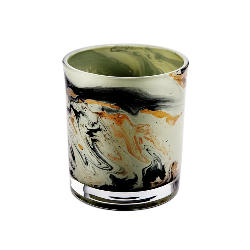 Unique New Luxury Candle Vessel Cylinder Empty Glass Candle Jars Wholesale
