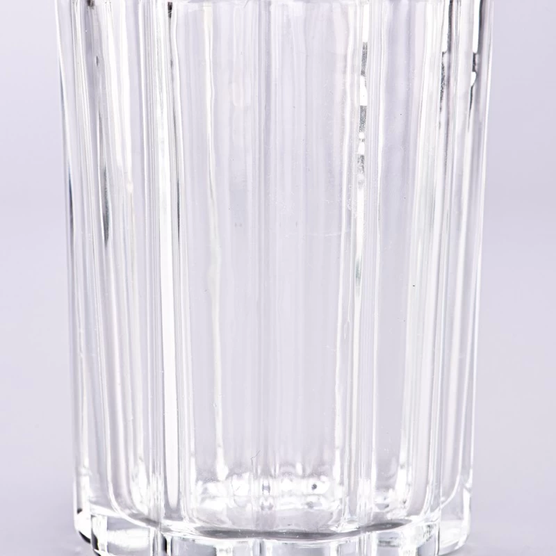 8oz Clear Glass Candle Holders Wholesale