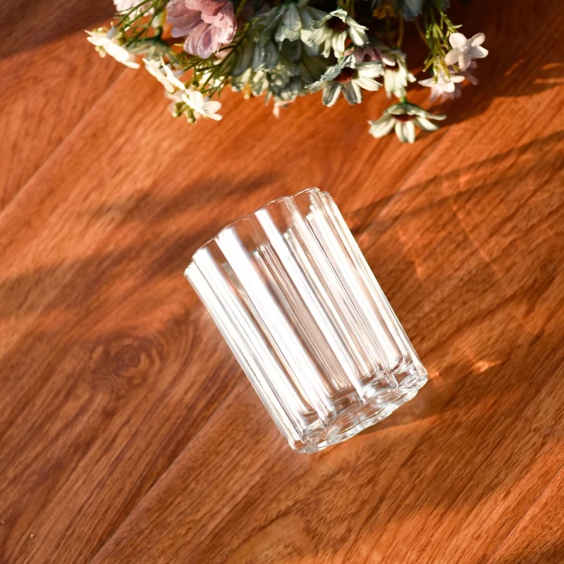 8oz Clear Glass Candle Holders Wholesale