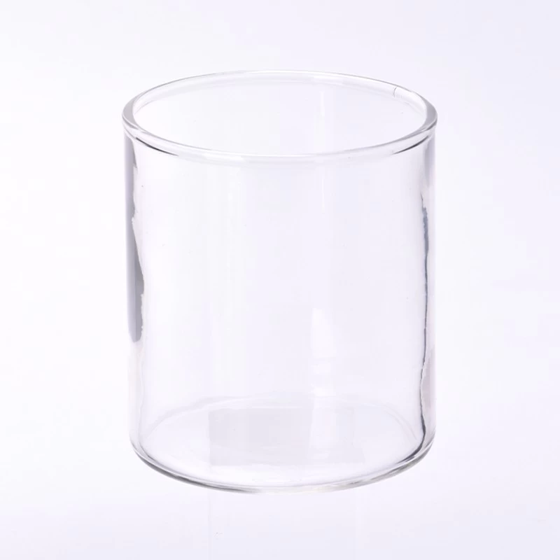  8oz glass candle holder Clear glass candle container supplier