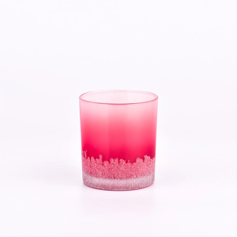 Ombre Red Glass Candle Holders Popular 300ml Candle Glasses
