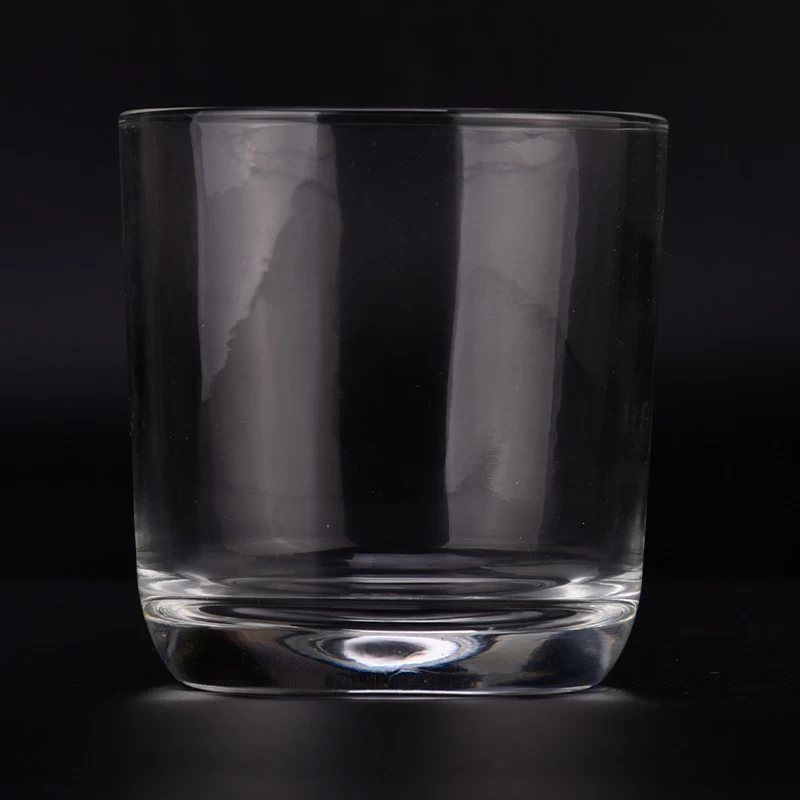 9oz Glass Candle Jars Customized Round Bottom Glass Candl Vessels Wholesale