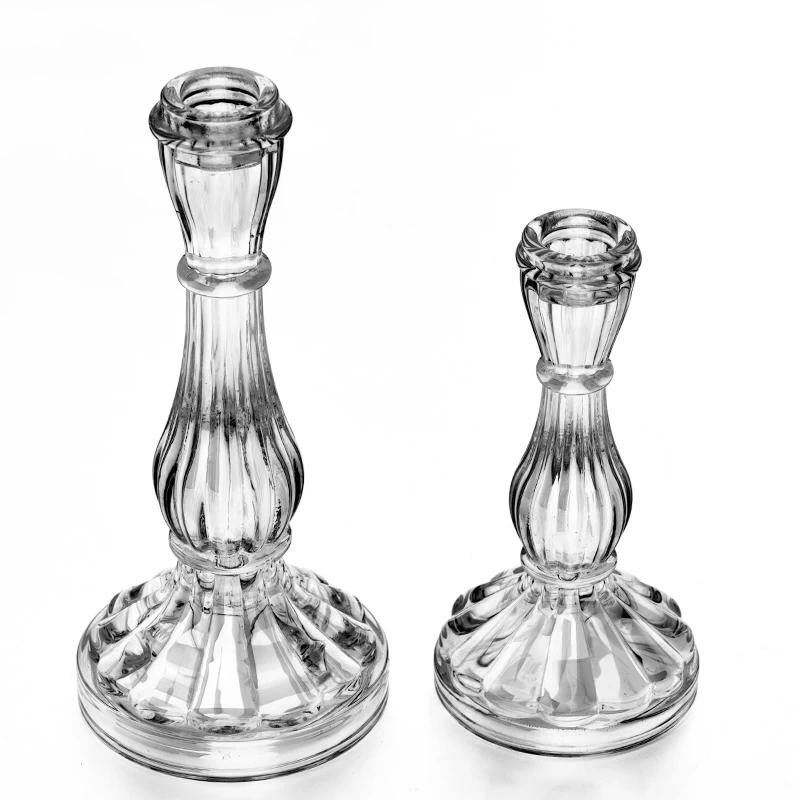 Wholesale Clear Glass candlesticks