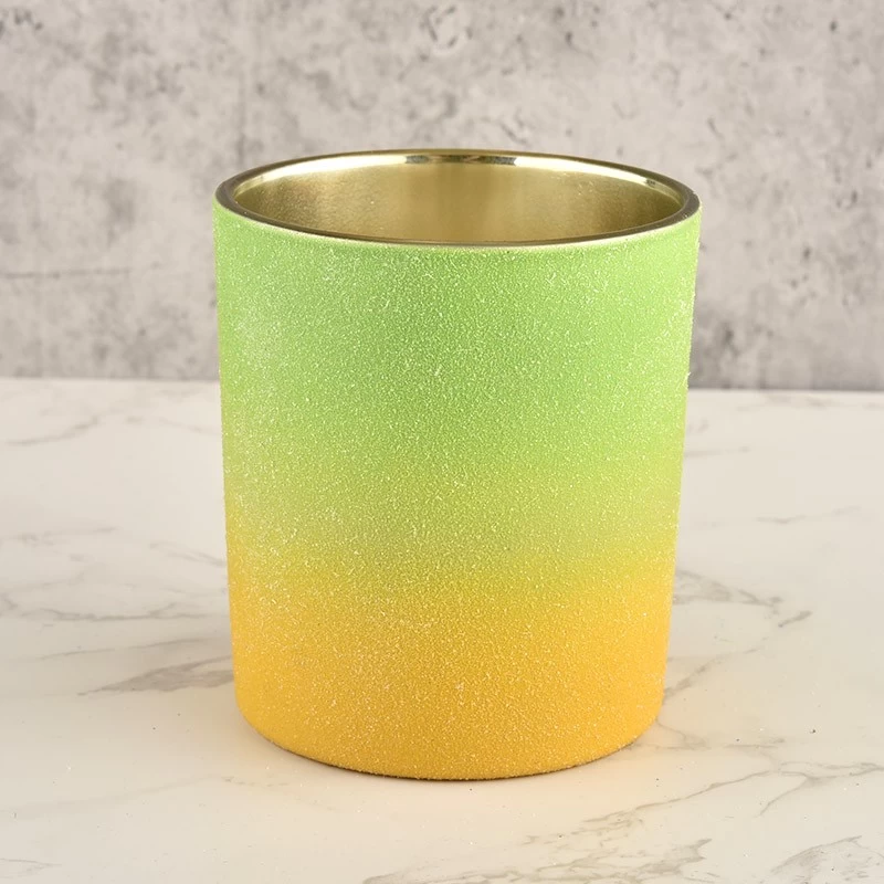 Customized Gradient Decor Glass Candle Holders
