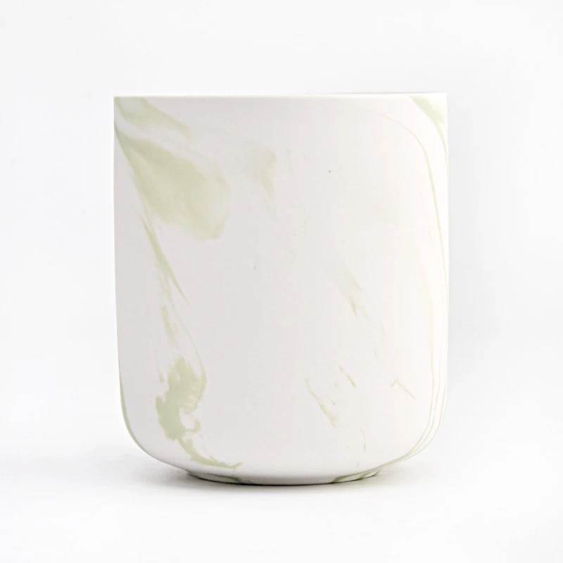 Wholesale Luxury ceramics Candle Jars Empty Candle Container Home Decoration 