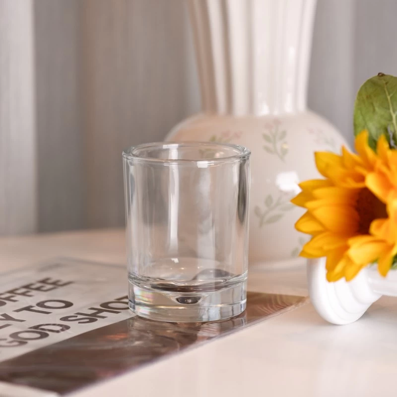 8oz Glass Candle Holders Thick Bottom Candle Glass