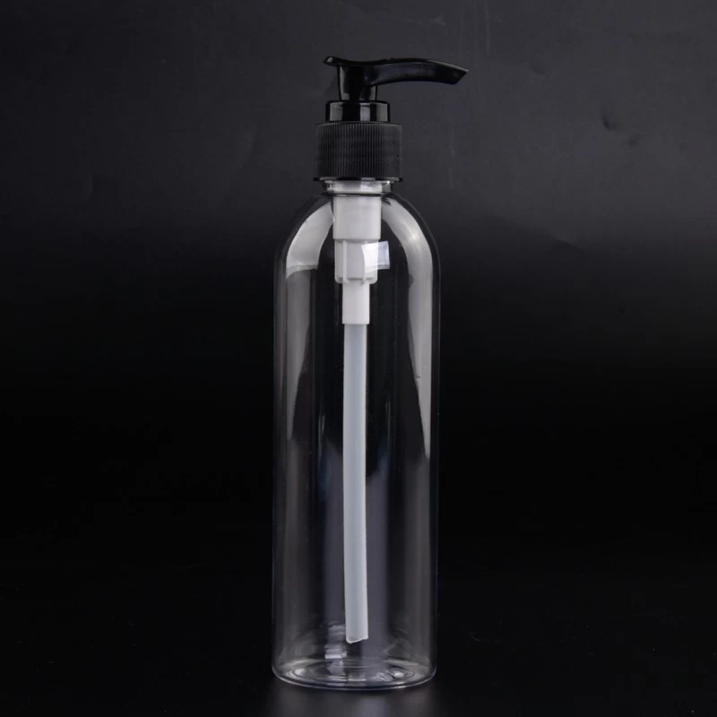 Clear PET Hand Wash Shampoo Lotion Bottle with Pump