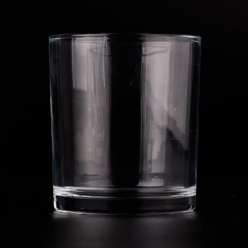 Cylinder Glass Candle Jar Customized 11oz Glass Candle Vessels Wholesale