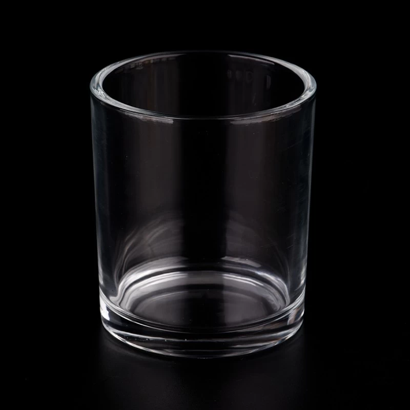 Cylinder Glass Candle Jar Customized 11oz Glass Candle Vessels Wholesale
