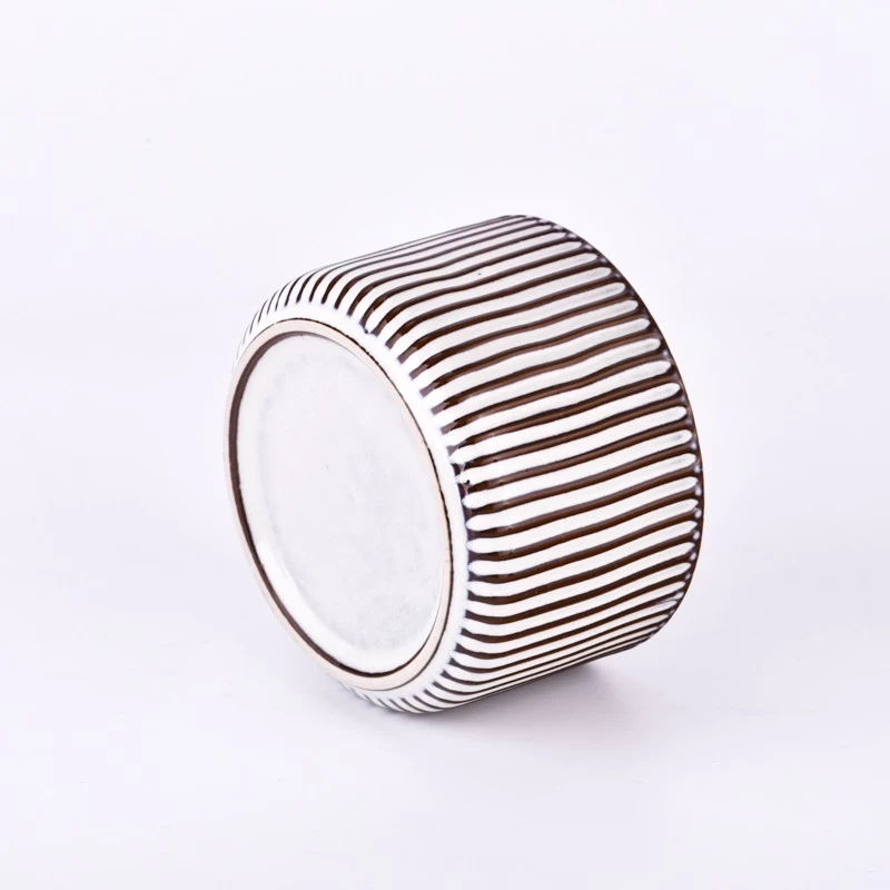 400 ml empty ceramic candle jars for candle making wholesale
