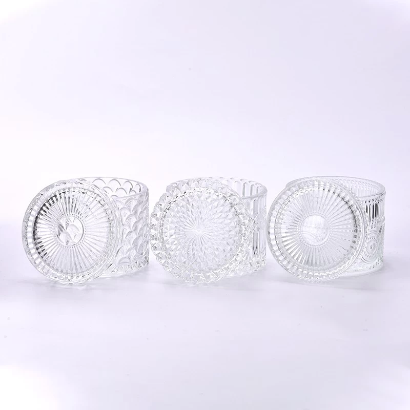 510ml 15oz Glass Candle Jar with Lids Customized Candle Glasses