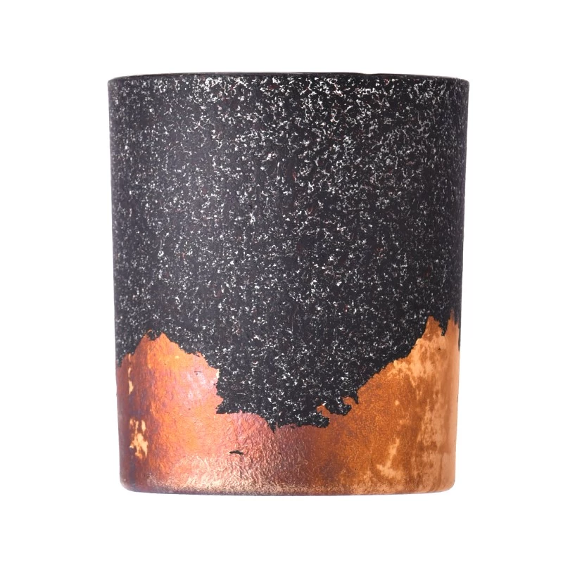 Unique Decorative Glass Candle Holders Special Color Glass Candle Vessels Wholesale
