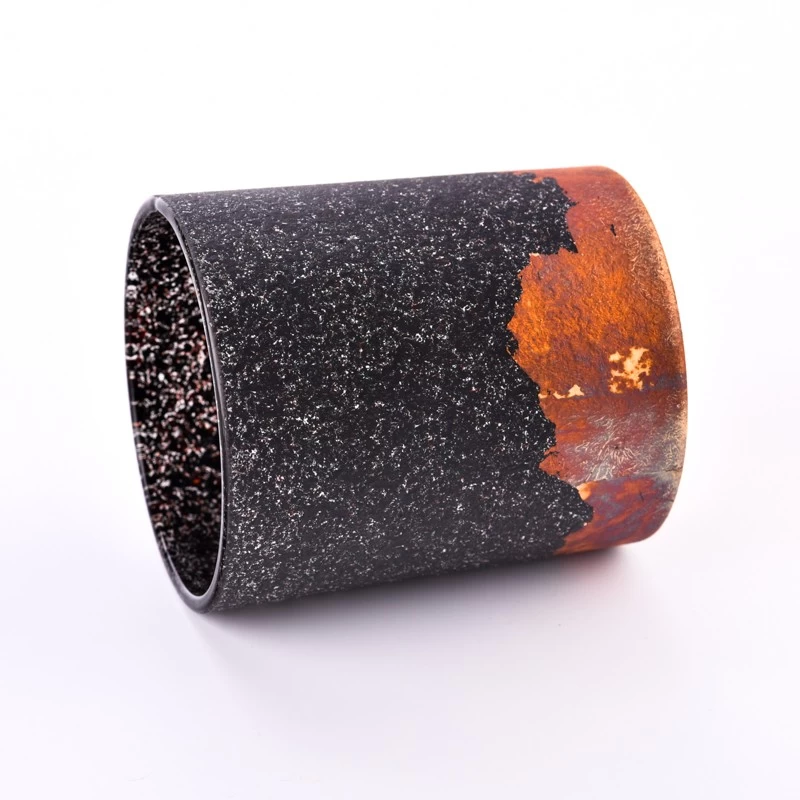 Unique Decorative Glass Candle Holders Special Color Glass Candle Vessels Wholesale