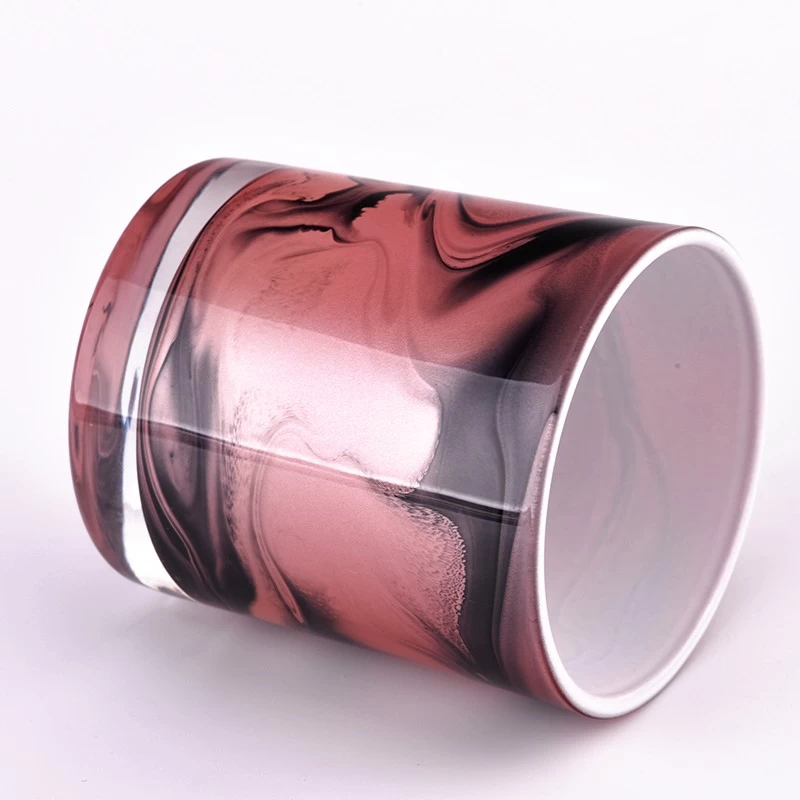 Beautiful Glass Candle Holders For Decoration 300ml Glass Candle Vessels Wholesale