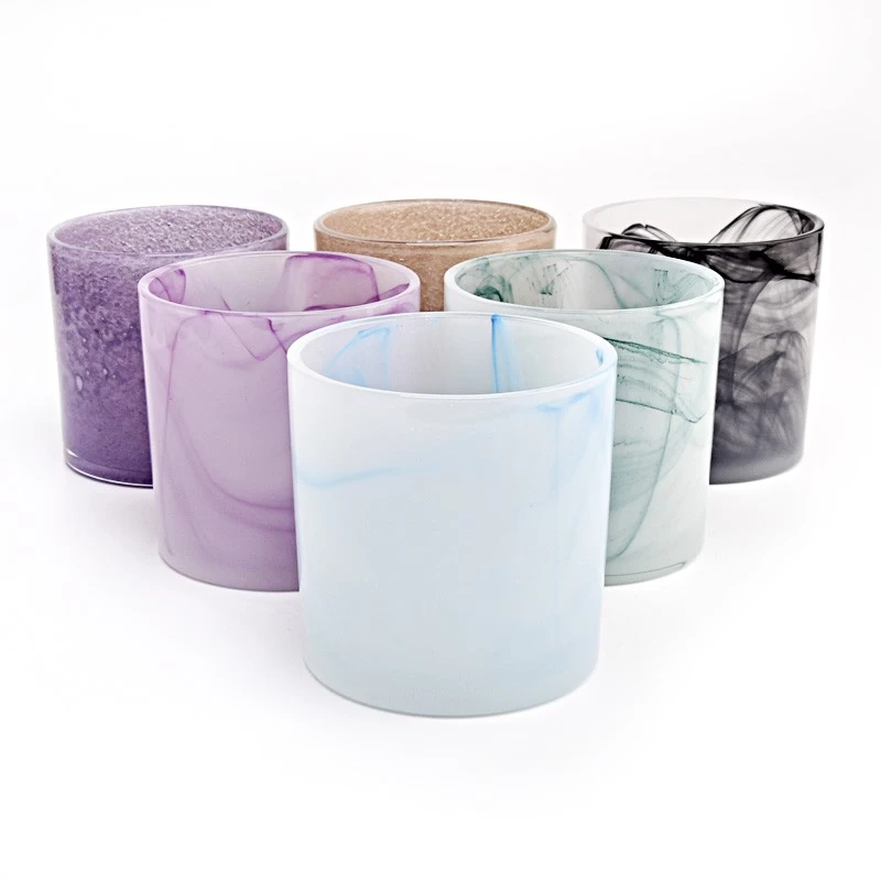 15oz Glass Candle Jars Hand-made Glass Candle Vessels Wholesale