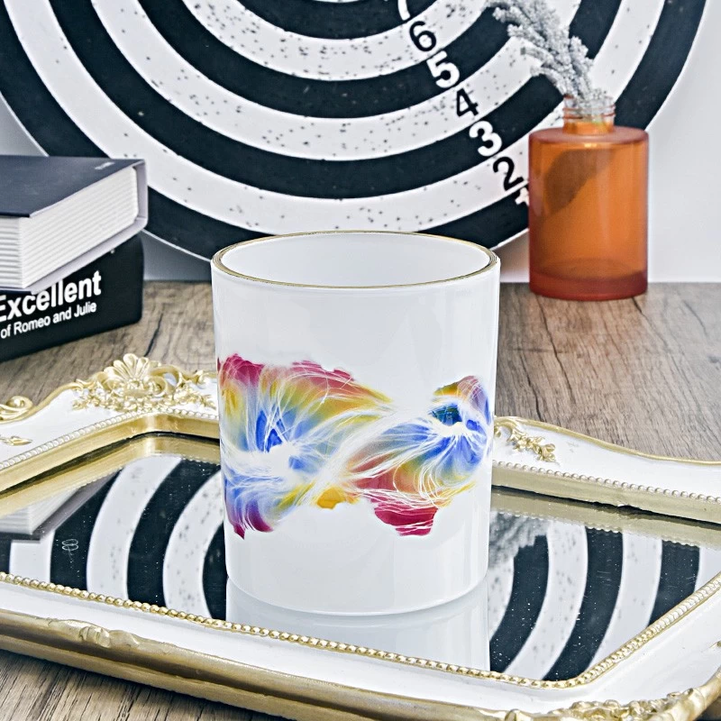 Luxury Glass Candle Jars For Home Decoration Empty Glass Candle Jars Wholesale