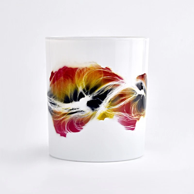 Lovely Glass Candle Jar For Decoration Empty Glass Candle Holder for Candle Making