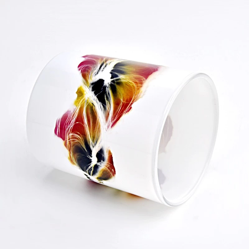 Lovely Glass Candle Jar For Decoration Empty Glass Candle Holder for Candle Making