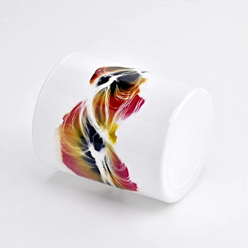 Lovely Glass Candle Jar For Decoration Empty Glass Candle Holder for Candle Making