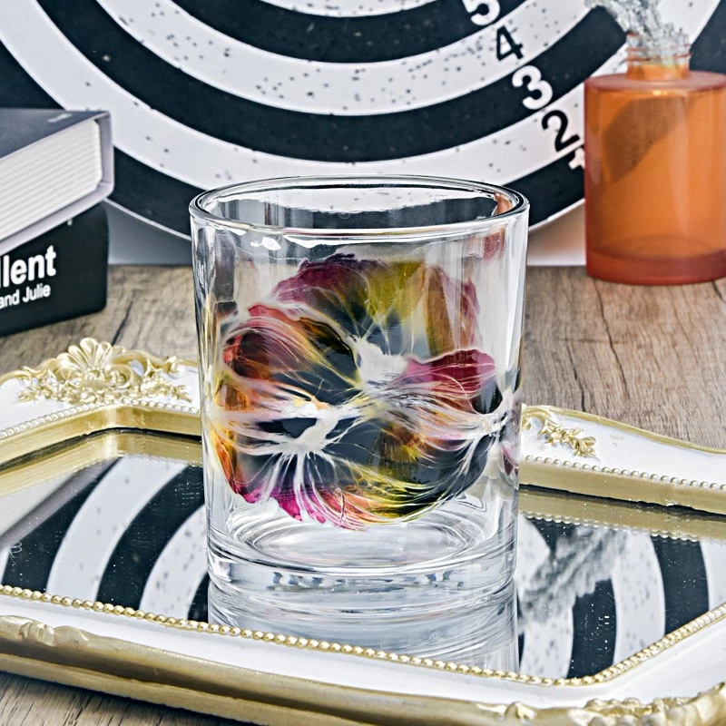 Low MOQ Custom Printing Glass Candle Jar 10oz Glass Candle Holders
