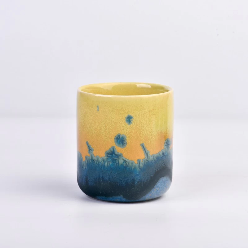 custom ceramic candle jar 200ml porcelain candle jar with home decor