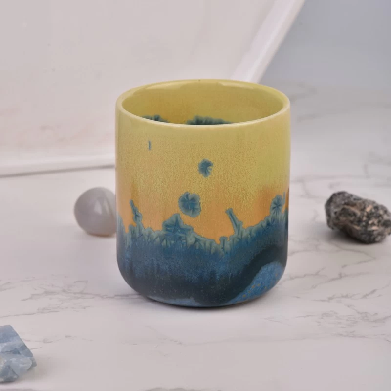 custom ceramic candle jar 200ml porcelain candle jar with home decor