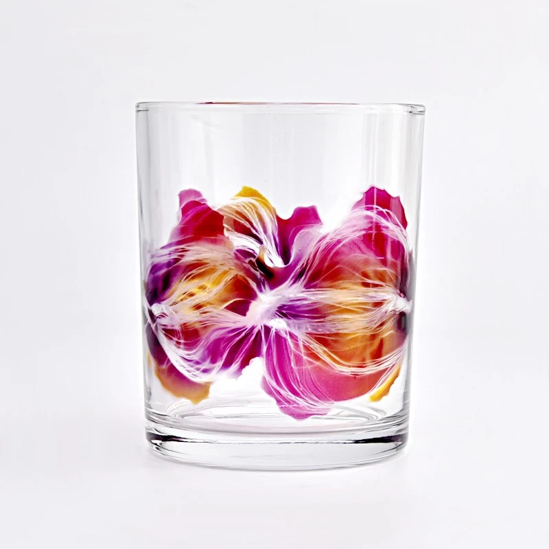 Custom 530ml Cylinder Glass Candle Jars Wholesale