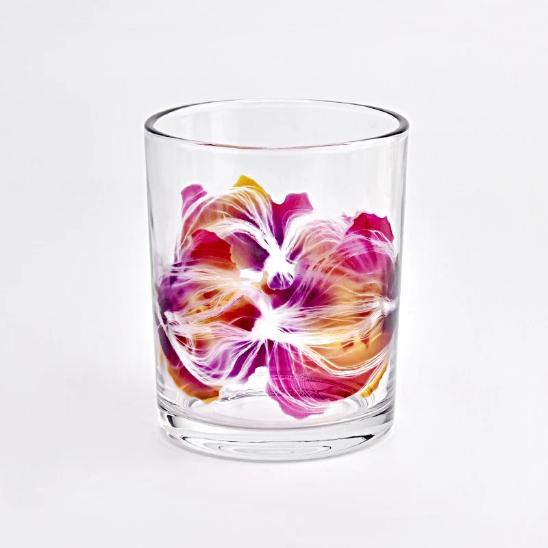 Custom 530ml Cylinder Glass Candle Jars Wholesale