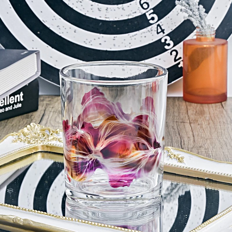 Custom 530ml Cylinder Glass Candle Jars Wholesale