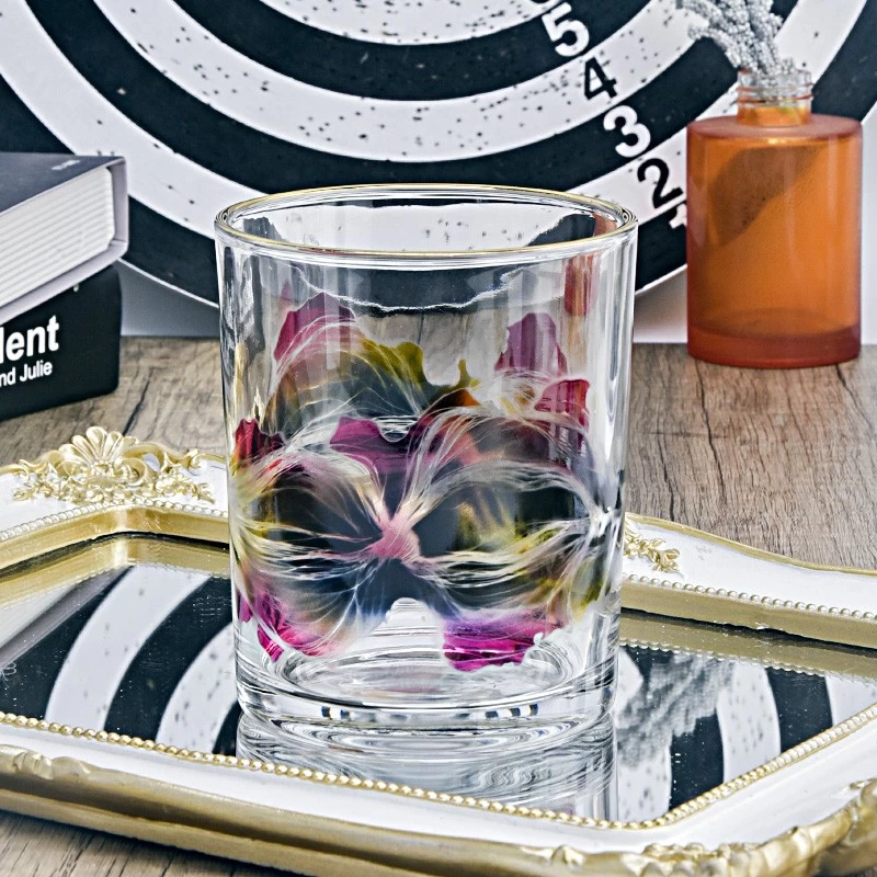 530ml Glass Candle Jar Custom Color Classic Cylinder Glass Candle Jars 15oz Candle Glass