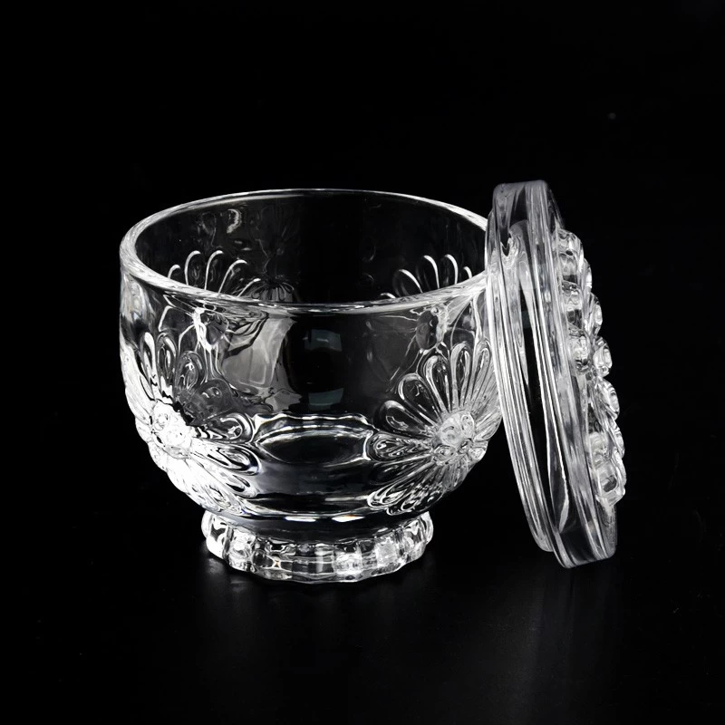 Votive 155ml Glass Candle Holder with Lids