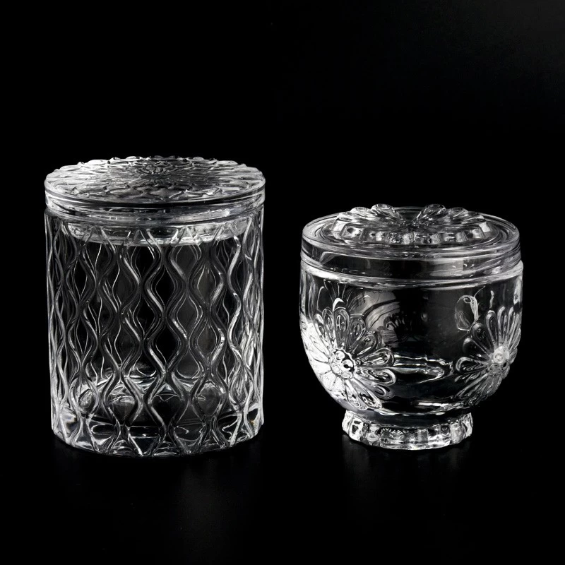 Votive 155ml Glass Candle Holder with Lids