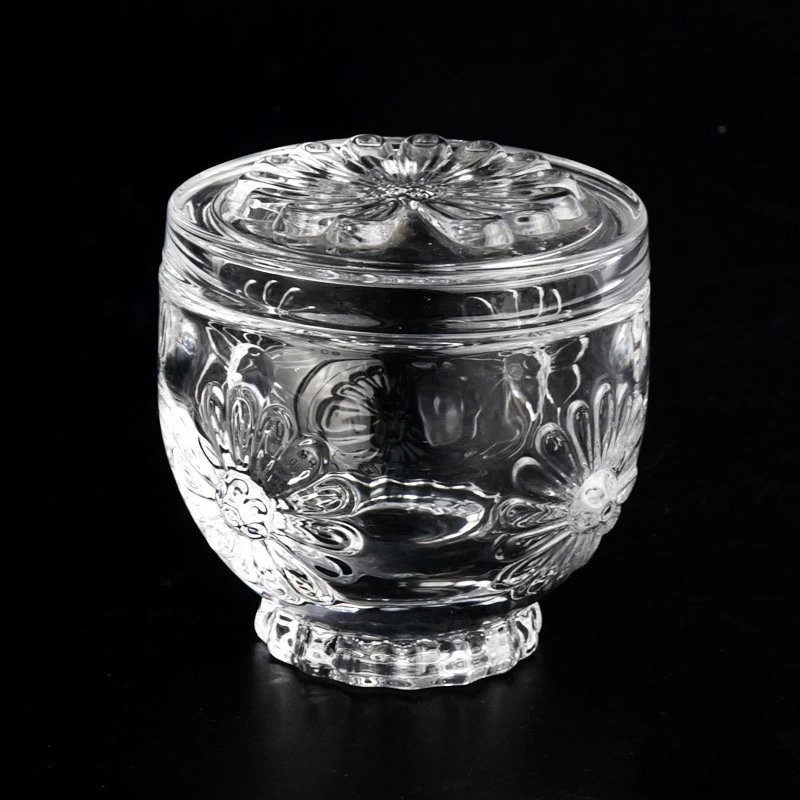 Votive 155ml Glass Candle Holder with Lids